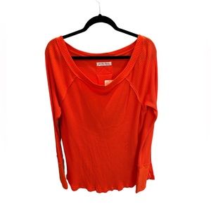 Free People We the Free Womens Snow Thermal Top Size Small Heatwave Rib Knit New